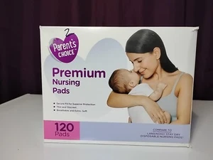 120Parents Choice Ultra Nursing Pads Extra Soft Curved Breathable Max Protection - Picture 1 of 13