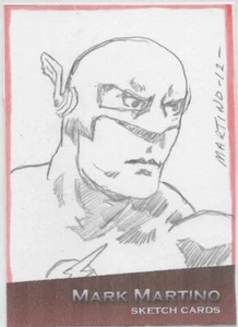 DC Comics The Flash SKETCH Card - Mark Martino 12 Hand signed RARE - Picture 1 of 2