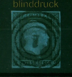 Preussen Mi # 3 gestempelt Nummern-Stempel 1 für Aachen (54336) - Bild 1 von 1
