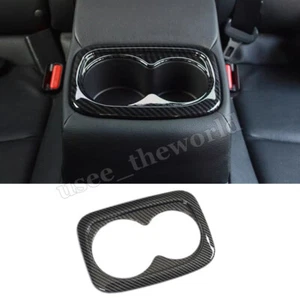 Cubierta portavasos de agua trasero fibra de carbono para Honda Civic 11th 2022-2025 - Imagen 1 de 9