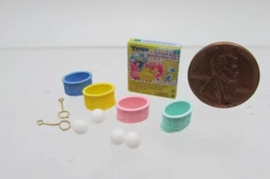 Dollhouse Miniature Replica Easter Egg Dying Set Complete with Eggs - Picture 1 of 2