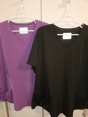 Set of 2 Womens Skechers by Barco 2x Scrub Tops New without Tags - Image 1 of 4