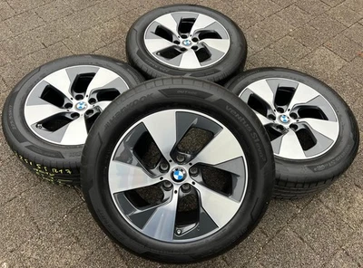 4 ORIGINAL ALU 17" SOMMERRÄDER BMW 5ER REIHE G30 G31 225/55R17 101Y HANKOOK RDKS - Bild 1 von 4