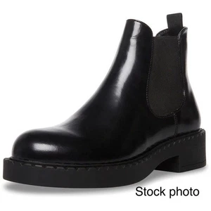Steve Madden Poppy stivaletto donna tacco grosso pelle verniciata nero 7 - Foto 1 di 12