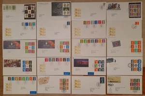 20 GB QEII Definitive Booklet First Day Covers - Windsor & Special FDC Franking - Picture 1 of 3
