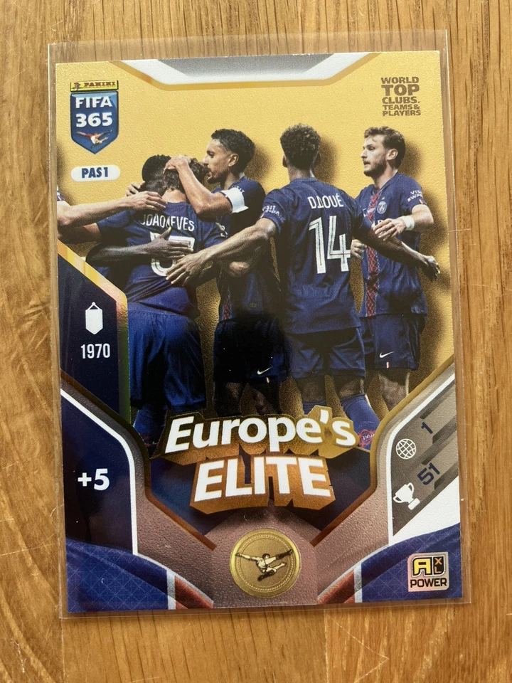 Panini FIFA 365 Adrenalyn XL Europes Elite PSG Paris Saint-Germain PAS 1 - Imagen 1 de 1