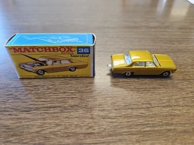 Matchbox Superfast No 36 Opel Diplomat Light Gold Silver Grille Narrow Wheels - Image 1 of 4