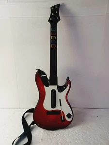 PlayStation 3 PS3 Guitar Band Hero Cherry Red Guitar No Dongle - Fully TESTED - Picture 1 of 6