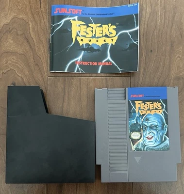 Fester's Quest 1989 Nintendo NES Game with Manual and Sleeve - Image 1 of 4