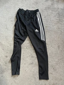 Pantalones de entrenamiento Adidas para hombre talla pequeña Tiro19 negro/blanco sin cordón - Imagen 1 de 5