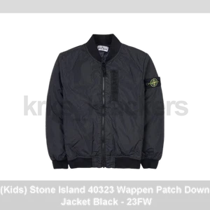 (Kids) Stone Island 40323 Wappen Patch Down Jacket Black - 23FW - Picture 1 of 2