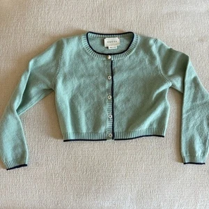 Gucci Girls Knit Cardigan Mint 100% Cashmere Size 4 - Picture 1 of 7