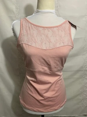Spanx Lace Bateau Tank Rosebud Size L NWT - Image 1 of 4
