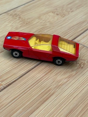 1971 MATCHBOX LESNEY SUPERFAST #40 VAUXHALL GUILDSMAN FLAMES LABEL AMBER WINDOW - Image 1 of 4