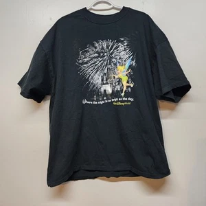 NWT Men's Disneyland Tshirt Black XXL Where The Night Is as Bright As The Day - Picture 1 of 4