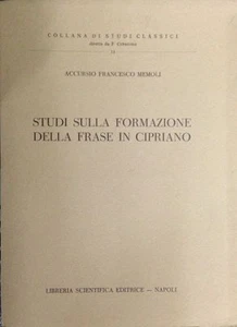 STUDIEN ÜBER DIE BILDUNG DES PHRASEN IN PUDER - ACCURSIO FRANCESCO MEMOLI - Bild 1 von 1