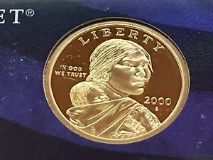 2000 S Proof Dollar verkleidet unzirkuliert US Neuwertig - Bild 1 von 2