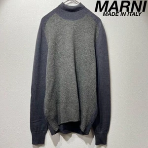 Marni Women's Wool Cashmere Design High Neck Knit Sweater - Picture 1 of 12