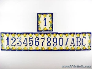 Numeri civici in ceramica,numero civico ceramica limoni,piastrelle ceramica nl - Foto 1 di 1