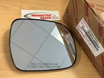 04-10 SIENNA GENUINE TOYOTA RIGHT SIDE VIEW MIRROR GLASS 87931-AE020 - Image 1 of 2