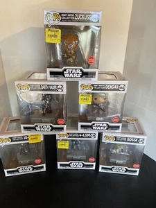 Funko Pop Star Wars Deluxe Bounty Hunters Special Edition Figur mit grauem Ständer - Bild 1 von 12