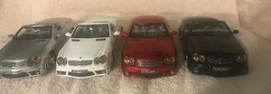LOT OF 4 JADA DUB CITY EURO-SPEC MERCEDES BENZ SL65 AMG 1:24 CONVERTIBLE VHTF - Picture 1 of 11