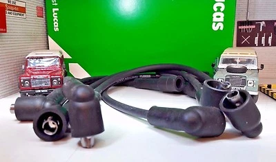 MG Midget 1500 & Triumph Spitfire Plug Leads OEM Genuine Lucas Ignition HT Set - Image 1 of 3