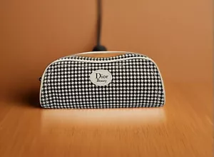 Dior Authentic Beauty Houndstooth cosmetic pouch with strap - Picture 1 of 13