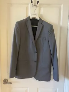 J.Lindeberg Hopper Dressed Wool Gray Slim Fit Sport Coast Blazer Jacket $595 50R - Picture 1 of 8