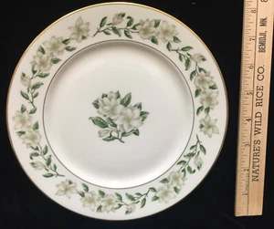 Salad Plates Princess China Bridal Wreath Tru Tone Set 4 Magnolia Flowers 8.25" - Picture 1 of 5
