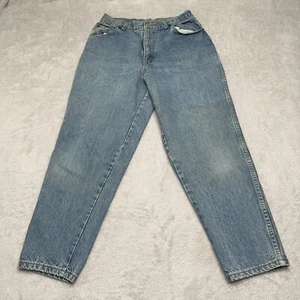Vintage CHIC Jeans Girls 14 Blue Denim 80s Mom High Waist Tapered USA MADE - Picture 1 of 14