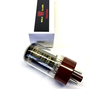 GZ34 5AR4 New Valve Tubes Gold Class Made By Shuguang China - Picture 1 of 1