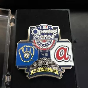 Milwaukee Brewers Atlanta Braves Opening Series 2014 MLB Lapel Pin - Picture 1 of 1