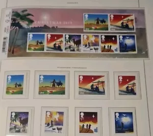 GB - 2015 -"Christmas" Set Of 8 Stamps & Barcoded Miniature Sheet MS3779 MNH - Picture 1 of 1