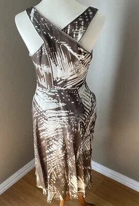 Lafayette 148 Raffia Multi Linen Cross back Dress Size 2 Petite - Picture 1 of 4