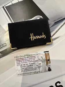 RARE Vintage Gold Tone Harrods department store business card holder - Picture 1 of 4