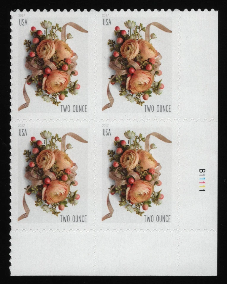 #5200 Corsage, Plate Block [B11111 LR] Mint **ANY 5=FREE SHIPPING** - Image 1 of 1