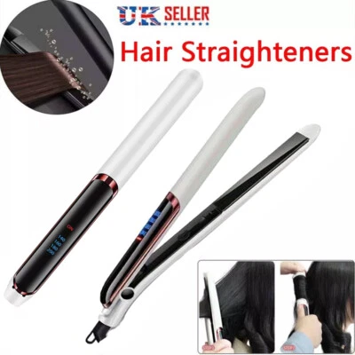 2in1 Hair Straighteners Ceramic Plates Straightener Curler Salon Hair Styler UK