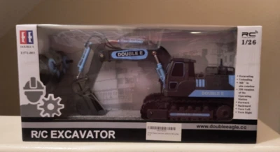 Double E Heavy Industry: R/C  Excavator  - Blue/Black 1/26 - Image 1 of 4