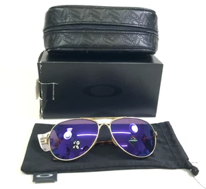 Oakley Sunglasses Feedback OO4079-39 Satin Gold Tortoise Prizm Violet Lenses - Picture 1 of 13