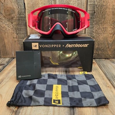 VonZipper PORKCHOP MOTO GAFAS RALLY ROJO/GRIS MX FASTHOUSE TALLA ÚNICA Foto 1 de 4