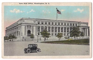 1926 Nuevo OFICINA DE CORREOS Edificio NoMa Washington DC Postal WB Viejo Coche Sm Árboles - Imagen 1 de 2