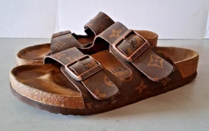 Louis Vuitton Birkenstock Sandals/Slides EU Size 39, U.S. Women's Size 8-8.5 - Picture 1 of 18