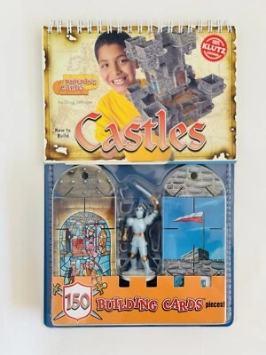 Castle Building Cards Construction Set with Knight Figure Klutz 150 Pcs Toy NEW - Image 1 of 2