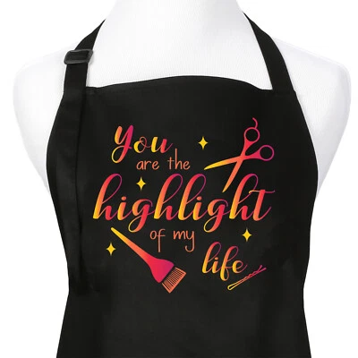 Hair Stylist Salon Apron with You Are the Highlight of My Life, Sunset - Image 1 of 3