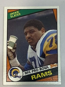 1984 Topps Jackie Slater # 286 Los Angeles Rams Football Card NFL Rookie RC HOF - Picture 1 of 2