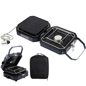 2 Burner Camping Stove with Carrying Bag, 16000 BTU Portable Propane Stove - Picture 1 of 6