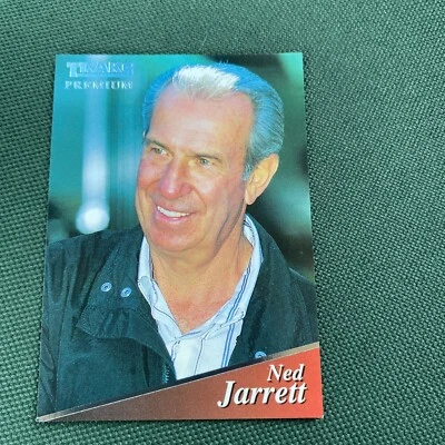 FREE SHIPPING-MINT-1994 Traks Premium Ned Jarrett #123 PLUS BONUS CARD - Image 1 of 2