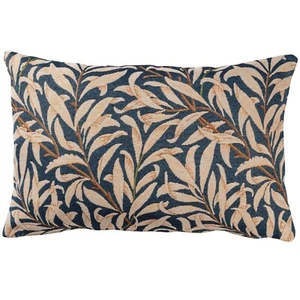 William Morris Willow Bough Tapestry XL Rectangle Cushion in Navy Blue. 23x15" - Picture 1 of 4