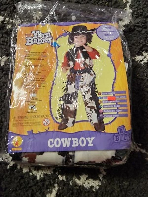 Yarn Babies COWBOY Dress-Up Halloween Costume NEW Small 3-4  - Image 1 of 4